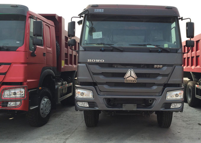 Camion à benne basculante automatique de Sinotruk Howo, message publicitaire 10 Wheeler Dump Truck