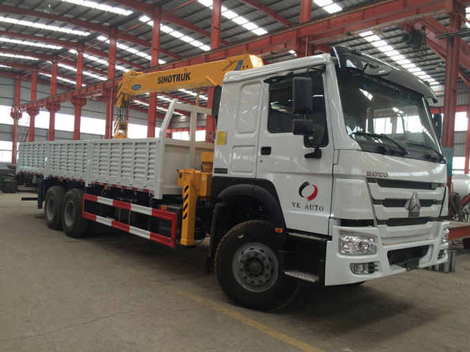 12 tonnes résistantes de HIAB de la grue monté par camion 6X4 LHD de camion d'ascenseur télescopique de cargaison