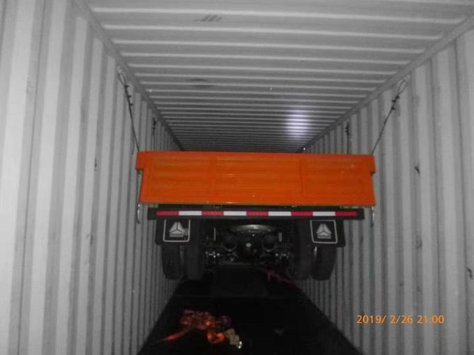 Conteneur de 3 weheels des axes 12 50 tonnes de Van Semi Trailer résistant 7