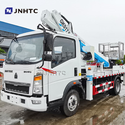 Howo 4x2 Bucket Truck Plateforme de travail aérienne Truck monté à haute altitude Truck d'exploitation pour l'entretien des feux de rue