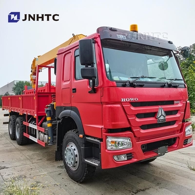 HOWO Camion à grue à bras de traction 6X4 10 roues 340 chevaux 10 tonnes Camion à chargement avec grue