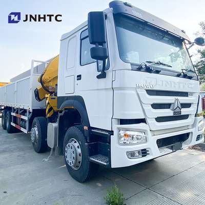 Sinotruk Howo Cran Truck 8X4 10Tons Cargo avec une grue pliante 16 roues 400hp À vendre