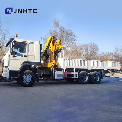 Camion à grue HOWO 6x4 400 chevaux Camion de chargement avec grue à rampe de 10 tonnes