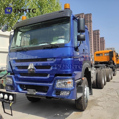 Nouveau HOWO 6X4 chassis de camion à remontage 400HP 10 roues Chassis de camion à décharge bleu