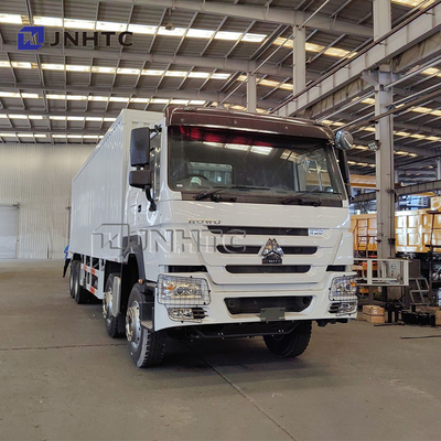 25 tonnes Truck Howo 8*4 Van Trucks Diesel Transmission manuelle Conteneurs épaissis Boîtes de fret