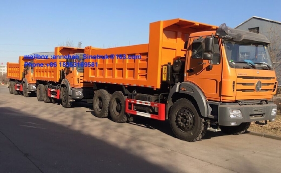 Capacité de charge superbe 380hp Euro2 du camion à benne basculante de devoir de Beiben Congo 6x4 20M3 40T