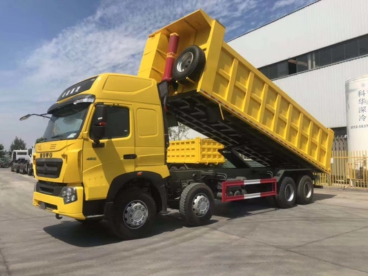 Cabine du toit 420hp de l'euro 4 de soute de double de camion à benne basculante de rouleur de Howo A7 12 haute