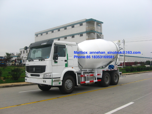 couleur de blanc du réservoir 6x4 Lhd de mélangeur concret de 336hp Sinotruk Howo7 10m3 8m3