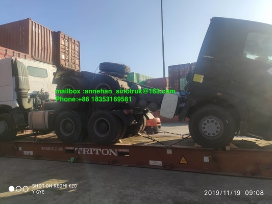 Camion de tracteur d'A7 420hp Lhd 6x4 Sinotruk avec la cheville ouvrière Euro2 de 3,5 pouces