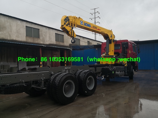 Le camion droit de bras de Sinotruk Xcmg 10T a monté la grue avec la boîte Euro2 LHD de cargaison de 7000MM