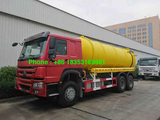 camion d'aspiration d'eaux d'égout de 95km/H 17CBM 6x4 avec la pompe de l'Italie PTO