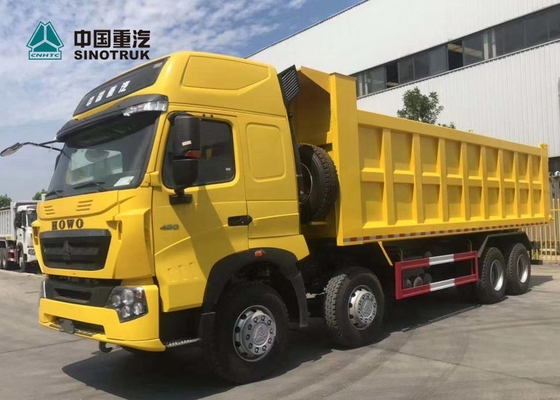 Jaune de camion à benne basculante de 420HP 8X4 29CBM T7H Sinotruk Howo