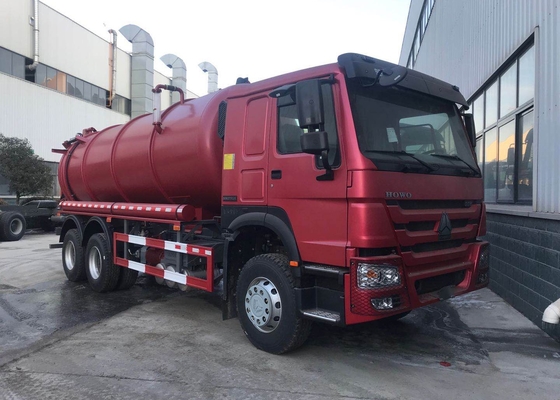 Camion d'aspiration d'eaux d'égout de vide de SINOTRUK HOWO 6X4 336hp