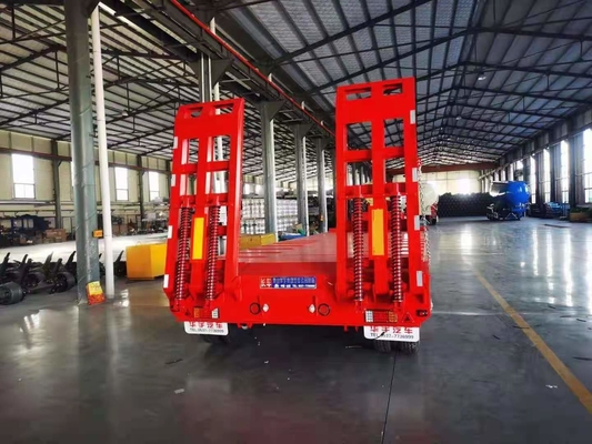 Remorque 3 Axle For Transport Vehicles de JNHTC 80 Ton Semi Low Deck Gooseneck
