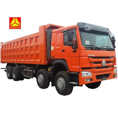 Camion de boîte de décharge de forme de SINOTRUK HOWO 8X4 U au Ghana Tanzanie Zambie Zimbabwe