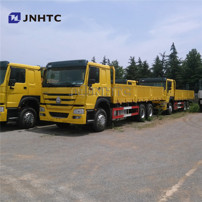 camion lourd à plat de cargaison de 6X4 371HP avec la paroi latérale