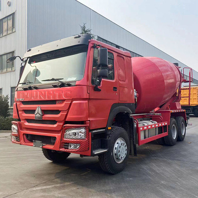 10 camion de mélange concret 6x4 des roues SINOTRUK HOWO rouge