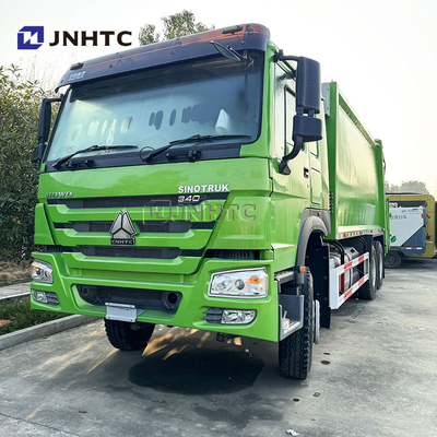 HOWO 6x4 camion poubelle compacteur Euro 2 élimination des déchets déchargeur arrière de déchets camion vert diesel modèle nouveau