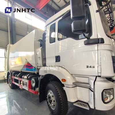 Chauffeur compact de déchets Shacman H3000 345HP 4X2 6 roues Compacteur poubelle
