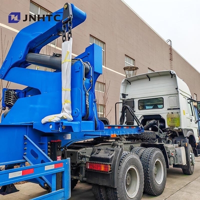 Nouveau conteneur de camion officiel chinois élévateur latéral semi-remorque à chevet bas avec grue de haute qualité