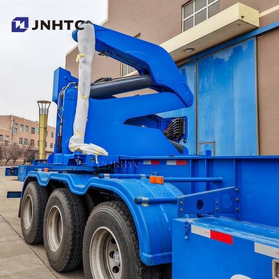 Nouveau conteneur de camion officiel chinois élévateur latéral semi-remorque à chevet bas avec grue de haute qualité