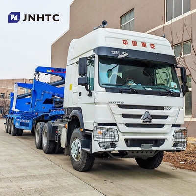 Nouveau conteneur de camion officiel chinois élévateur latéral semi-remorque à chevet bas avec grue de haute qualité