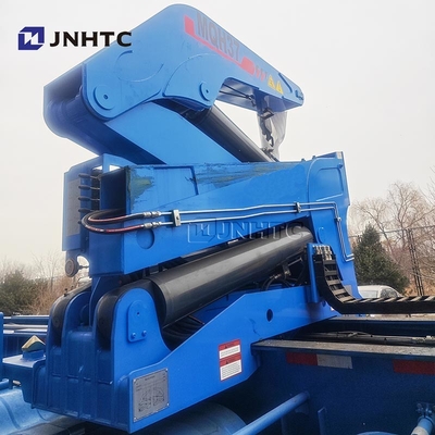 Nouveau conteneur de camion officiel chinois élévateur latéral semi-remorque à chevet bas avec grue de haute qualité