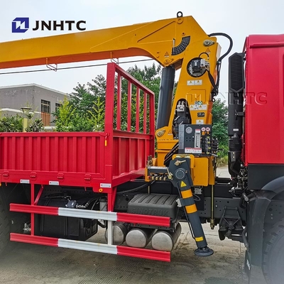 HOWO Camion à grue à bras de traction 6X4 10 roues 340 chevaux 10 tonnes Camion à chargement avec grue