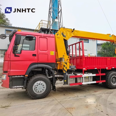HOWO Camion à grue à bras de traction 6X4 10 roues 340 chevaux 10 tonnes Camion à chargement avec grue