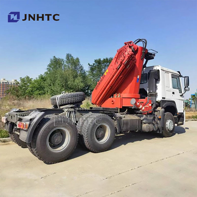 Prix d'usine Sinotruk HOWO 6x4 camion tracteur avec grue pliante de 10 tonnes