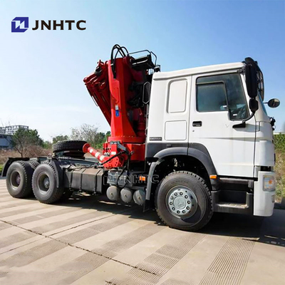 Prix d'usine Sinotruk HOWO 6x4 camion tracteur avec grue pliante de 10 tonnes