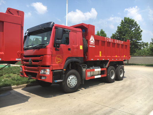 Camion à la benne basculante 20M3 résistant de levage avant de couleur rouge 40-50T avec le climatiseur