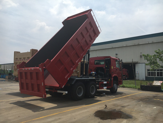 Camion à la benne basculante 20M3 résistant de levage avant de couleur rouge 40-50T avec le climatiseur