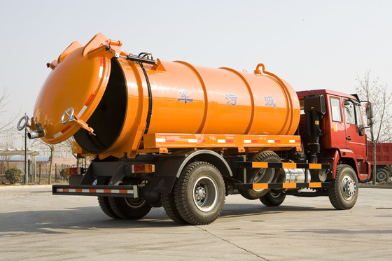 Camion de nettoyage de fosse septique de pompe à vide de Sinotruk Howo7 16CBM rassemblant la boue d'épuration