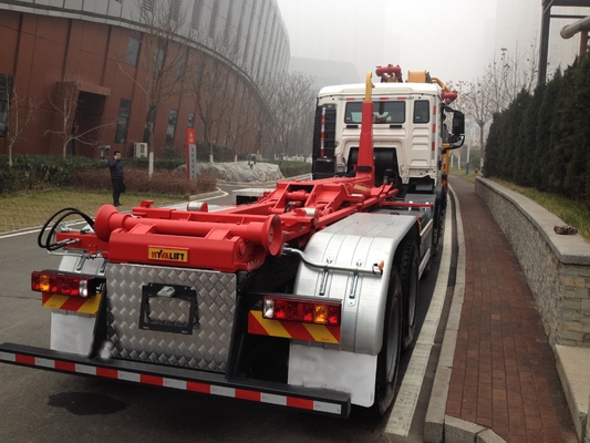 12 camions de poubelle d'ascenseur de crochet des roues 366hp pour transporter les déchets non toxiques urbains de vie