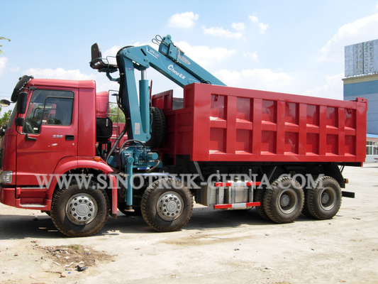 290HP grue montée par camion motrice droite de l'euro II avec le boom droit de Tescope