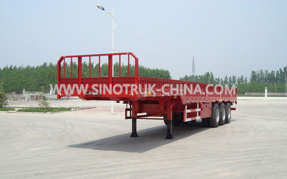 Remorques résistantes légères de Dropside semi avec le toit imperméable de couverture et de glisseur