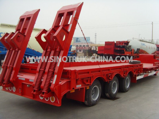 3 axes 80 tonnes de 17m de roues à plat hydrauliques de la remorque 12 chargeant la construction