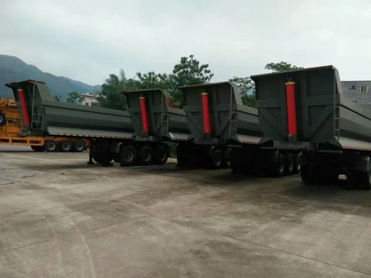 du verseur 70T camion de remorque à grande vitesse semi pour le mien et la construction 25-45 CBM