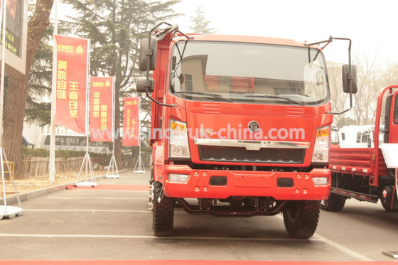 12 tonnes de HOWO 4×2 de camion à benne basculante de faible puissance avec 105HP EuroIII avant soulevant 6 pneus