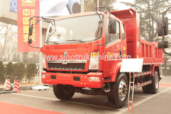 12 tonnes de HOWO 4×2 de camion à benne basculante de faible puissance avec 105HP EuroIII avant soulevant 6 pneus
