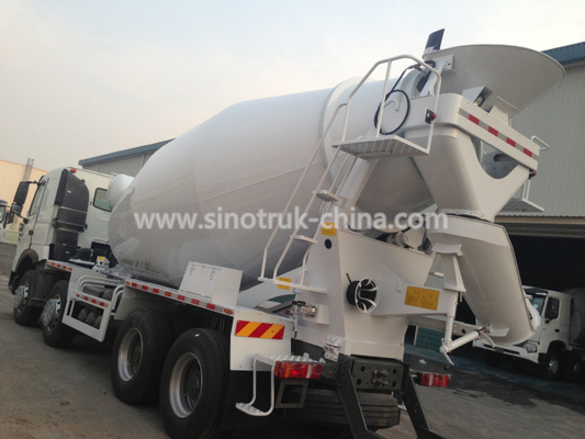 couleur de camion de mélangeur concret d'axe de 371hp 8×4 4 facultative avec le bateau-citerne de 16 CBM