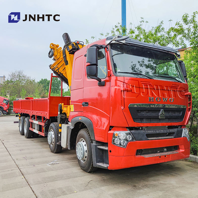 Howo T7H tout neuf 8*4 12 roues 40 tonnes 380HP Grue montée Max 16 tonnes Arm Cargo avec Grue