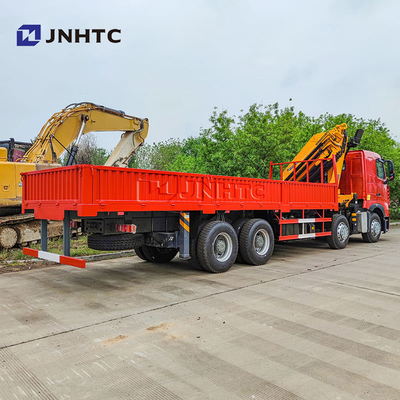 Howo T7H tout neuf 8*4 12 roues 40 tonnes 380HP Grue montée Max 16 tonnes Arm Cargo avec Grue