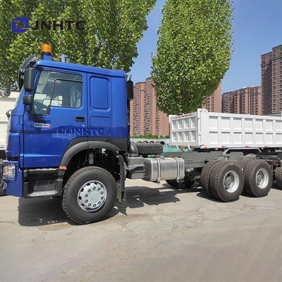 Nouveau HOWO 6X4 chassis de camion à remontage 400HP 10 roues Chassis de camion à décharge bleu