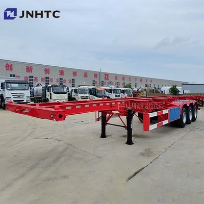 Chassis de conteneur personnalisable de 20 pieds et 40 pieds, vente de 3 essieux, remorque à conteneurs, squelette, semi-remorque, camion