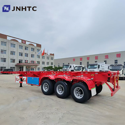 Chassis de conteneur personnalisable de 20 pieds et 40 pieds, vente de 3 essieux, remorque à conteneurs, squelette, semi-remorque, camion