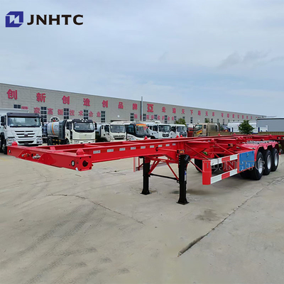 Chassis de conteneur personnalisable de 20 pieds et 40 pieds, vente de 3 essieux, remorque à conteneurs, squelette, semi-remorque, camion