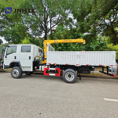 HOWO Grue 4X2 6 roues Grue 5 tonnes Truc de fret avec 12 tonnes Grue à bras droit