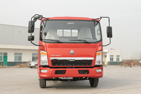 10 la couleur rouge 6 de camion lourd de cargaison de la tonne 4x2 Sinotruk Howo7 fatigue avec le climatiseur
